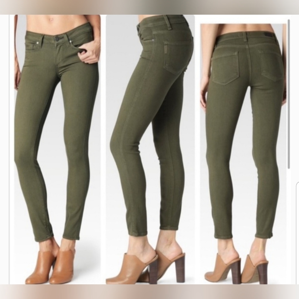 🔥NEW! Paige Jeans Verdugo Ankle Jeans Olive Green sz 28x30 NWT